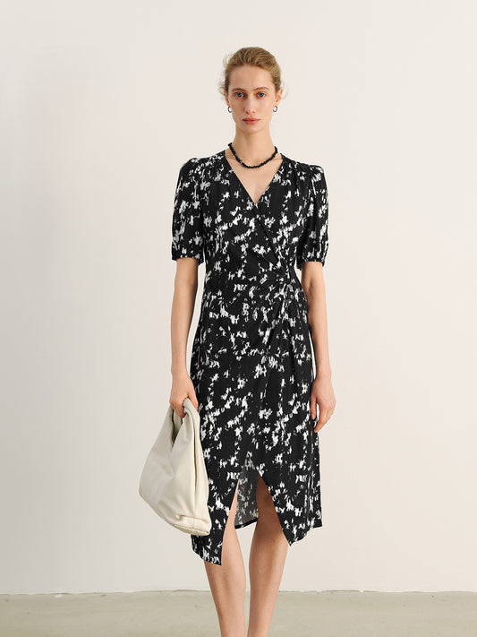 Summer Black Floral Dress